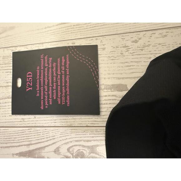 Y25D Black Maternity Support Shorts with Baby Footprint Design‎ Large - Picture 6 of 11